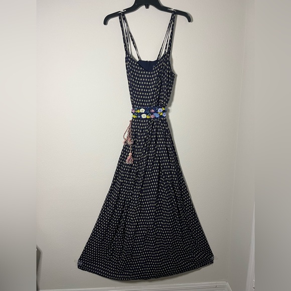French Connection Vintage Maxi Dress with Beaded Belt Detail - Picture 6 of 6
